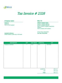 crypto invoice template South Africa