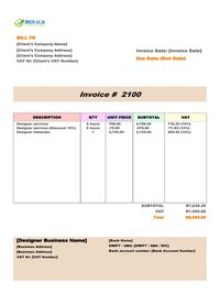 Designer invoice template south africa Designer invoice template south africa