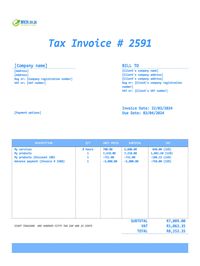 final invoice template South Africa final invoice template South Africa