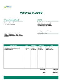 Floral invoice template south africa Floral invoice template south africa