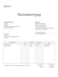 freight invoice template South Africa freight invoice template South Africa