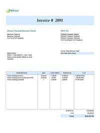 House cleaning invoice template south africa House cleaning invoice template south africa