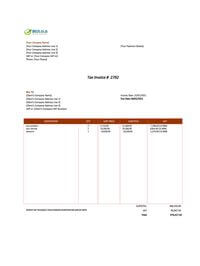 invoice example south africa excel