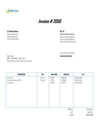 IT invoice template south africa IT invoice template south africa