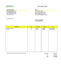 small business personal invoice template south africa