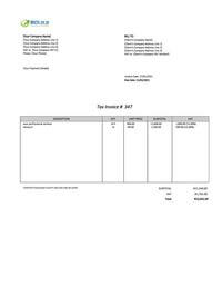 professional invoice template south africa