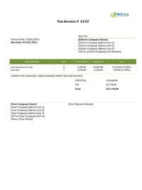 printable contractor sales invoice template south africa