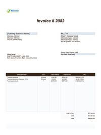 Tutoring invoice template south africa Tutoring invoice template south africa