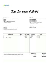 vendor invoice template South Africa vendor invoice template South Africa
