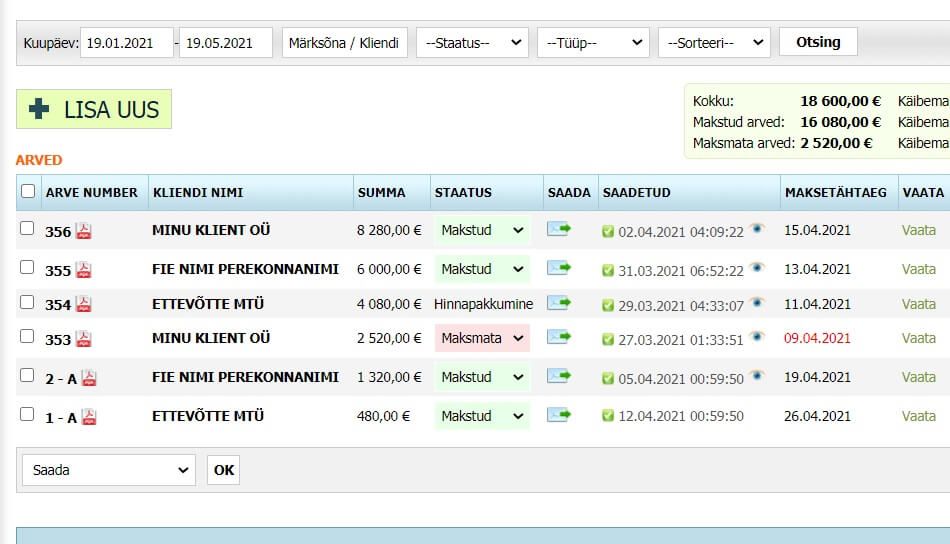 Hinnapakkumise koostamise programm