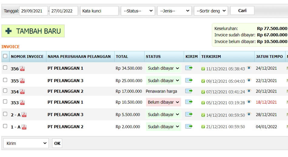 Invoice online Indonesia
