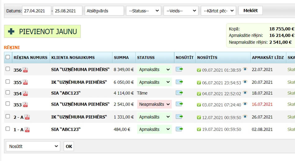 Bezmaksas rēķinu izrakstīšanas programma