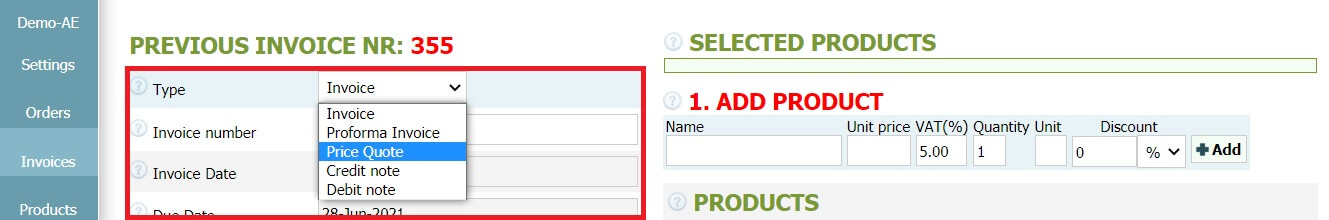 How to create a price quote How to create a price quote