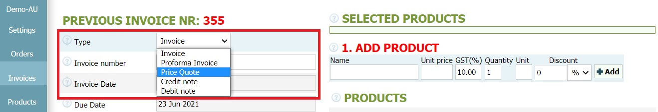 How to Create a Price Quote