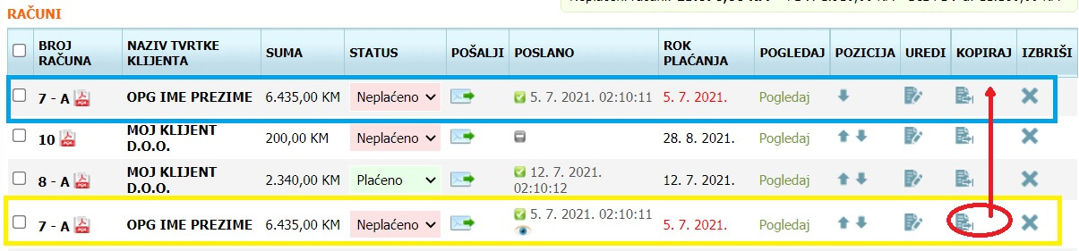 Kako kopirati fakturu Kako kopirati fakturu