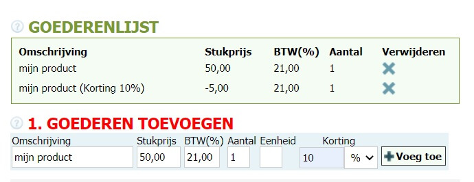 Hoe een factuur met kortingen op te maken