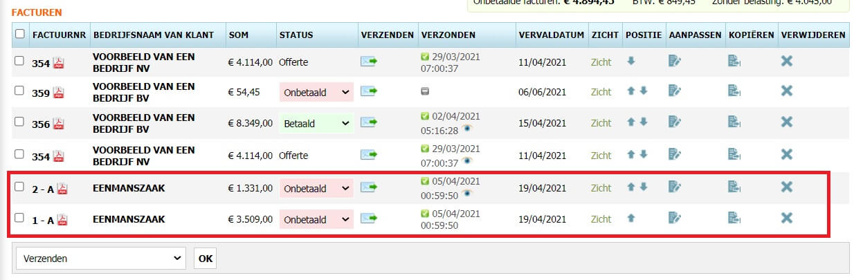 Terugkerende facturering