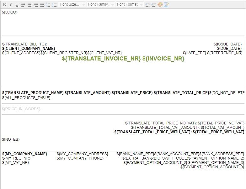 如何个性化发票模板