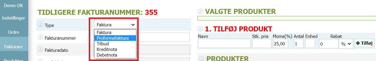 Hvordan laver man en proformafaktura Hvordan laver man en proformafaktura