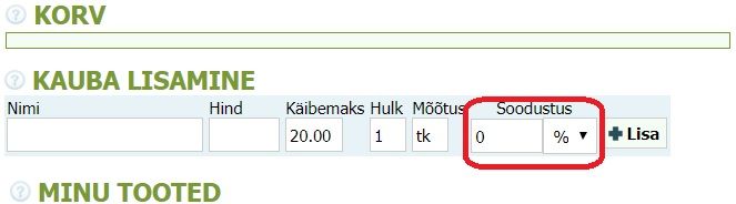 Kuidas koostada arve koos allahindlustega
