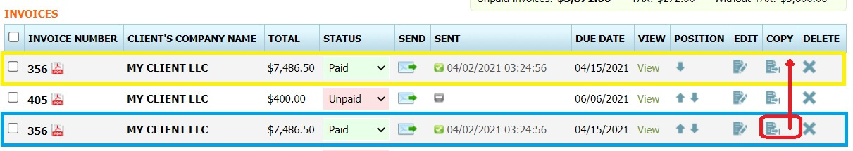 how to copy invoice how to copy invoice