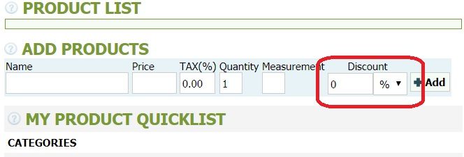 How to make an invoice with discounts