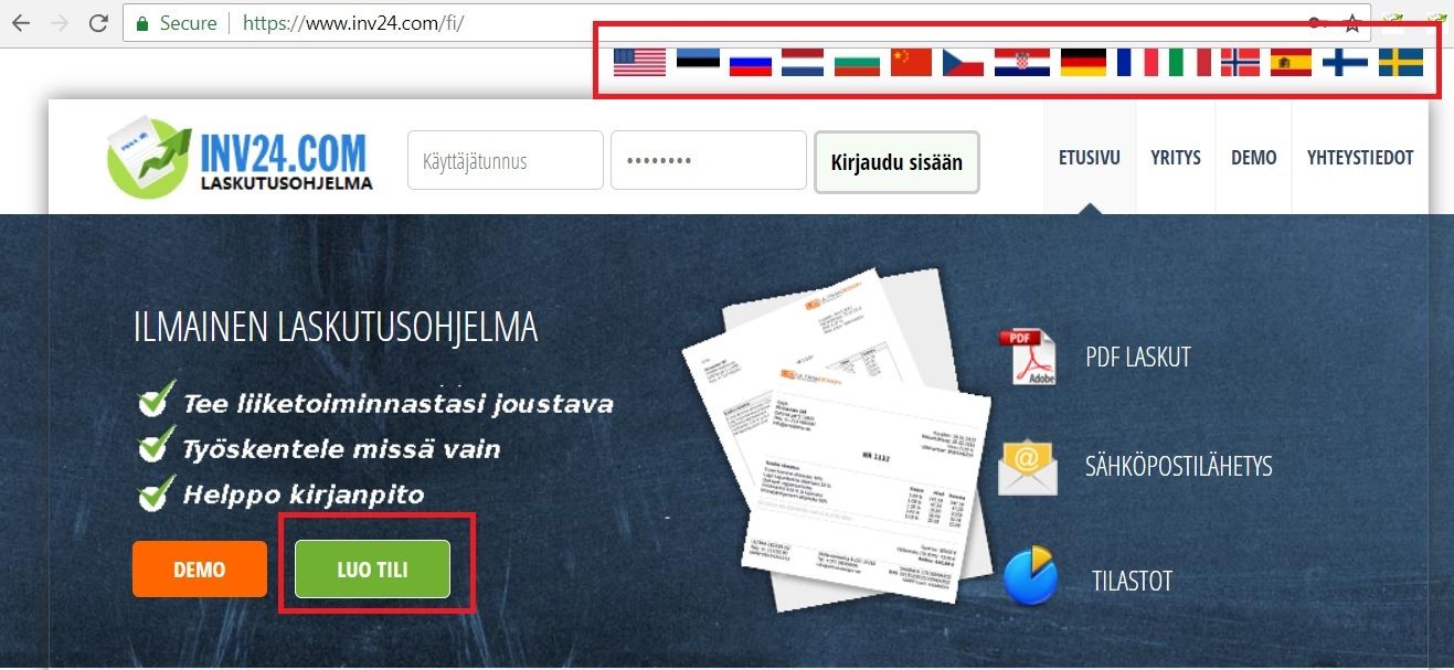 Kuinka luoda laskuja englanniksi, ranskaksi ja muilla kielillä Kuinka luoda laskuja englanniksi, ranskaksi ja muilla kielillä
