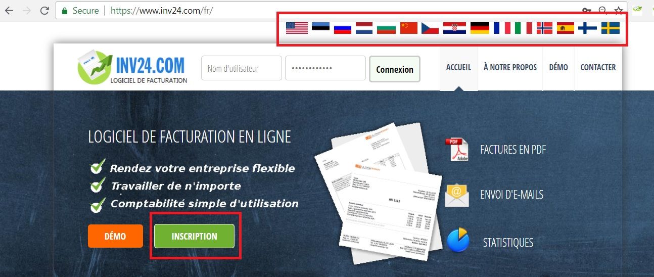 Comment créer des factures en anglais, en français et en d'autres langues