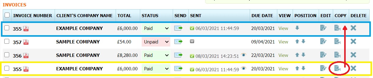 how to copy invoice how to copy invoice