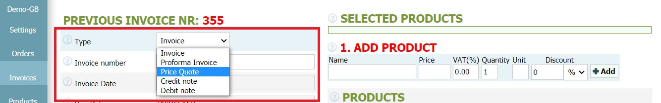 How to create a price quote How to create a price quote