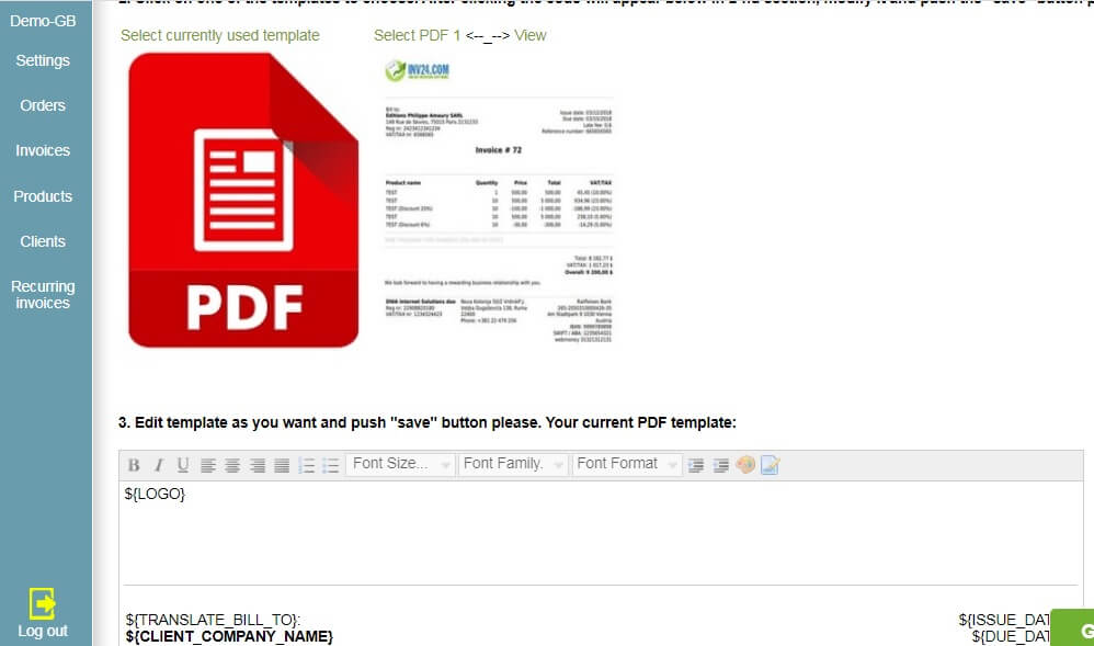 How to make your own custom invoice template