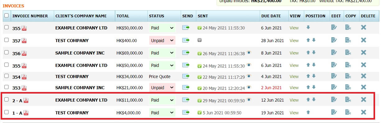 Recurring Invoices Recurring Invoices