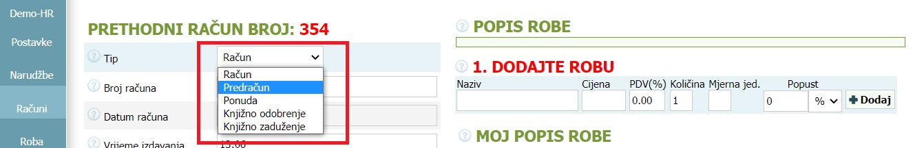 Kako izraditi predračun
Kako izraditi predračun