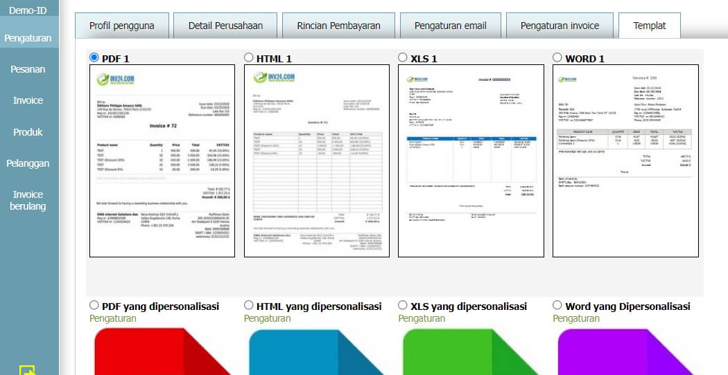 Profil pengguna - Templat Profil pengguna - Templat