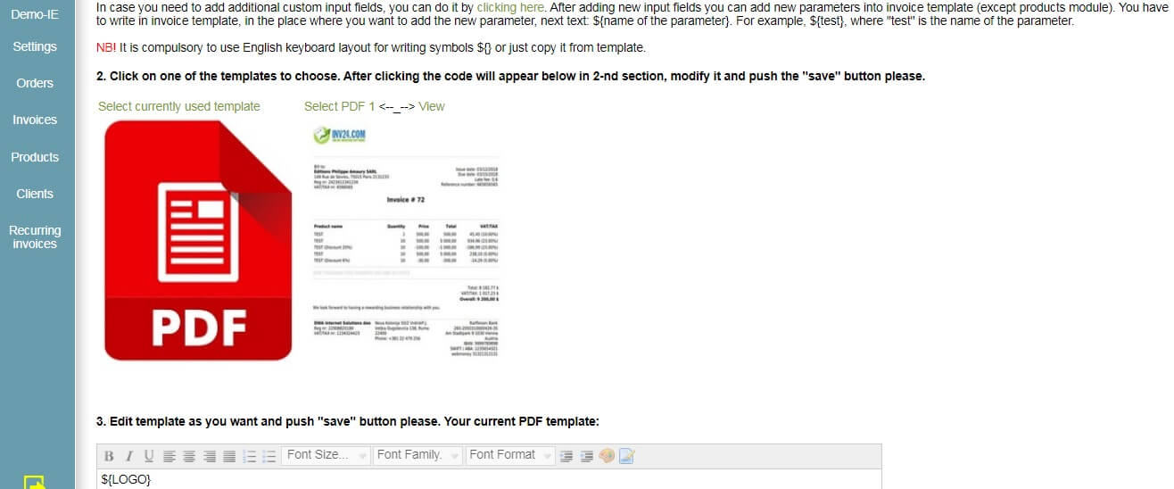 How to make your own custom invoice template