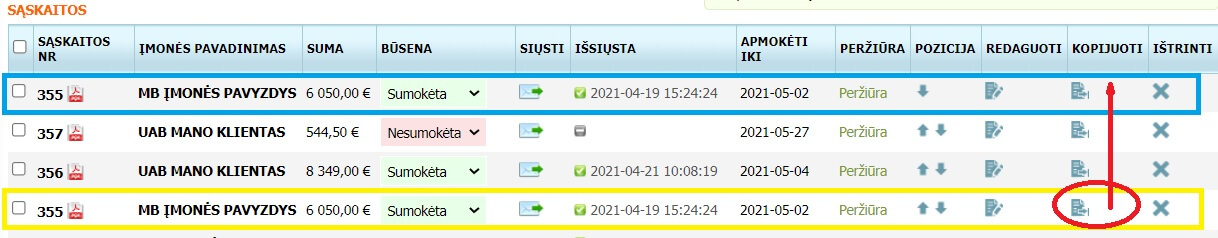 kaip nukopijuoti sąskaitą faktūrą kaip nukopijuoti sąskaitą faktūrą