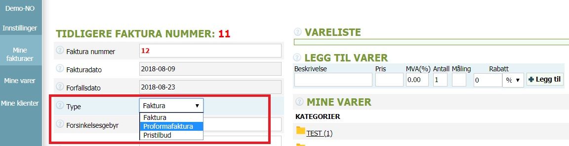 Hvordan lage en proformafaktura Hvordan lage en proformafaktura
