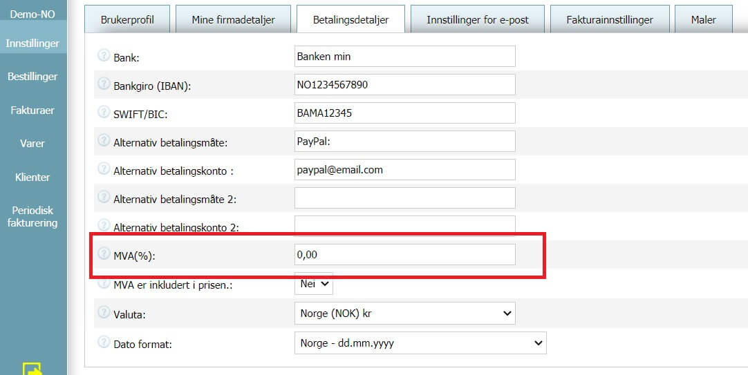 Hvordan lage en faktura uten VAT Hvordan lage en faktura uten VAT