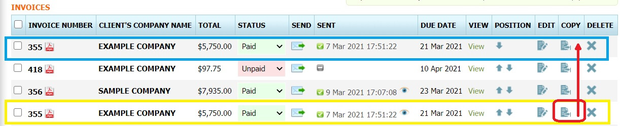 how to copy invoice how to copy invoice