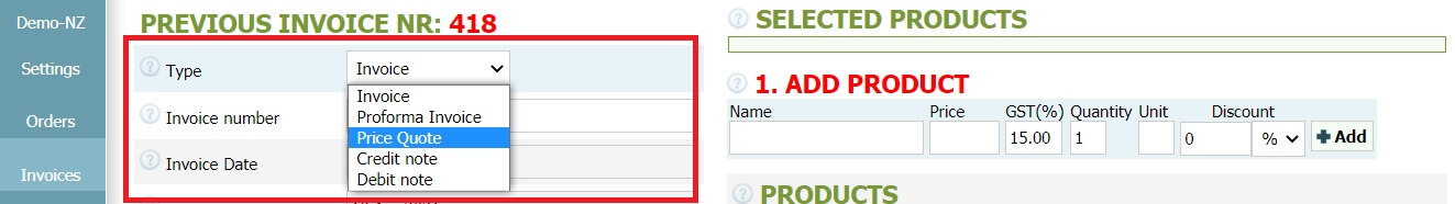 How to create a price quote How to create a price quote
