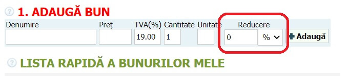 Cum să faceți o factură cu reduceri