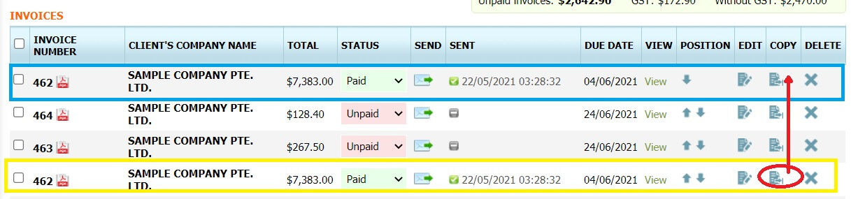 how to copy invoice how to copy invoice